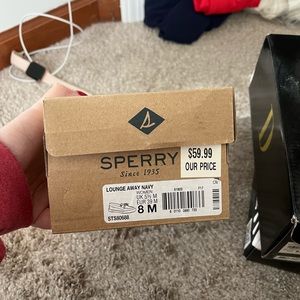 Navy blue Sperrys